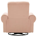Manual Swivel Recliner Rocker Chair With Adjustable Backrest