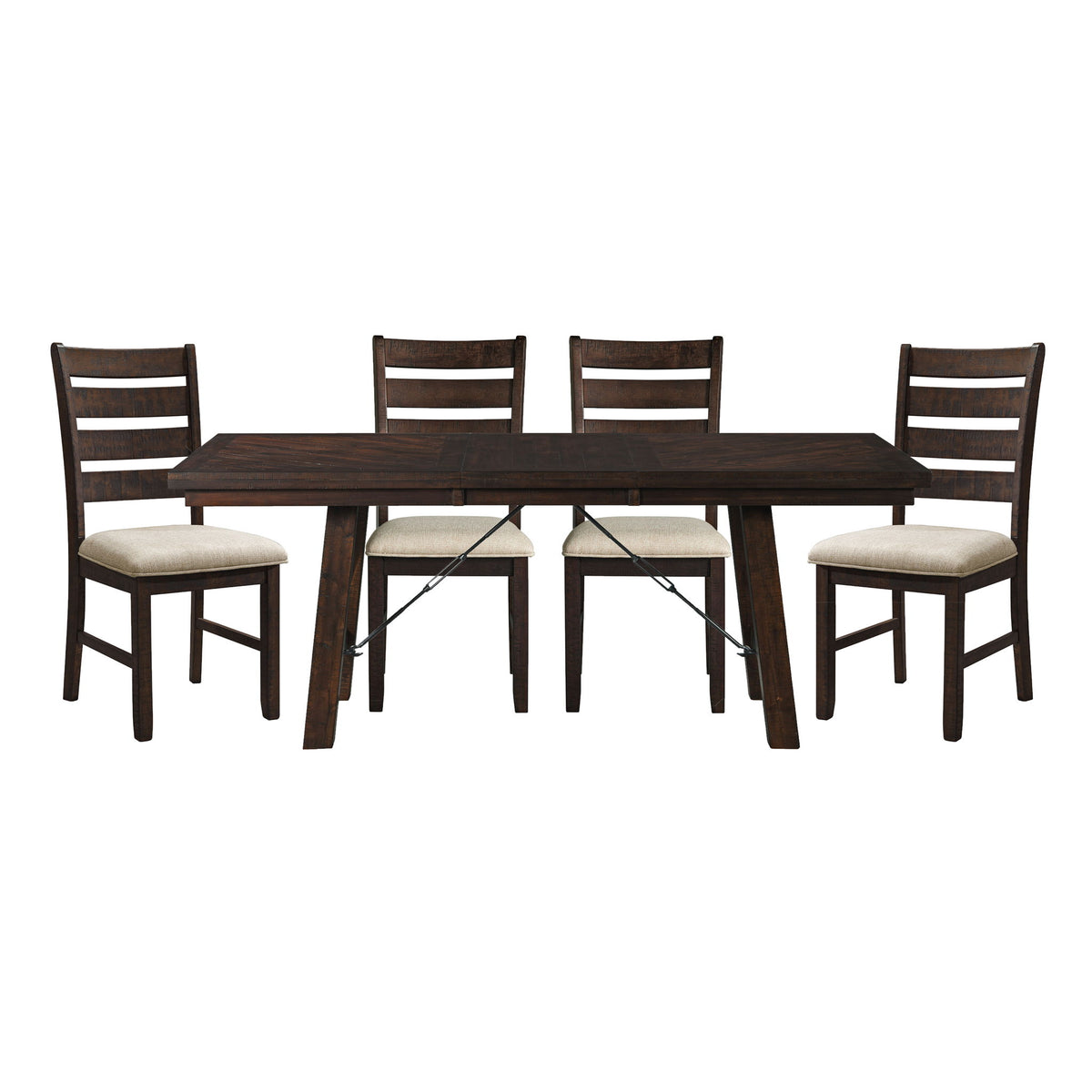 Jax Dining Set in Dark Brown by Elements International, view 4