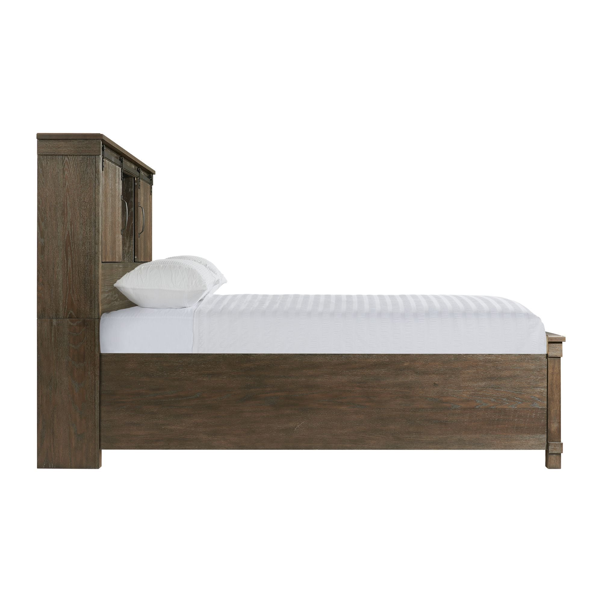Scott Platform Storage Bed in Dark Brown by Elements International, view 19