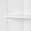 Modern Bathroom Storage Cabinet With Two Laundry Baskets, One Drawer, Adjustable Shelf