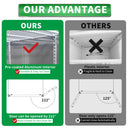 54" Commercial Freezer 49 Cu.Ft With 2 Solid Door Reach-In Freezers Stainless Steel Etl Approved Upright Freeze Storage - Silver