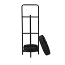 Modern 3 Tier Handwoven Side Table With Oval Organizer