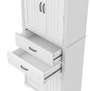 Elegant Multi Functional Storage Cabinet With Slide Rail Drawers, Adjustable Shelves