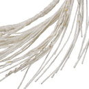 Paper Wreath With LED - White