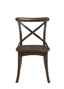 Kaelyn - Metal Side Chair (Set of 2) - Dark Oak