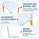 Elegant Upholstered Chairs With Metal Legs
