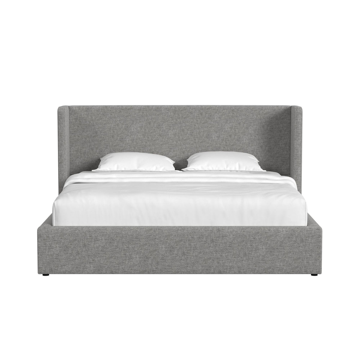 Angeline Complete Non-Storage Bed in Gray by Elements International, view 12