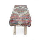 Prytania - Boho Handmade Fabric Upholstered Bench