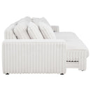 Jacana - Corduroy Upholstered Dual Power Chaise Sofa