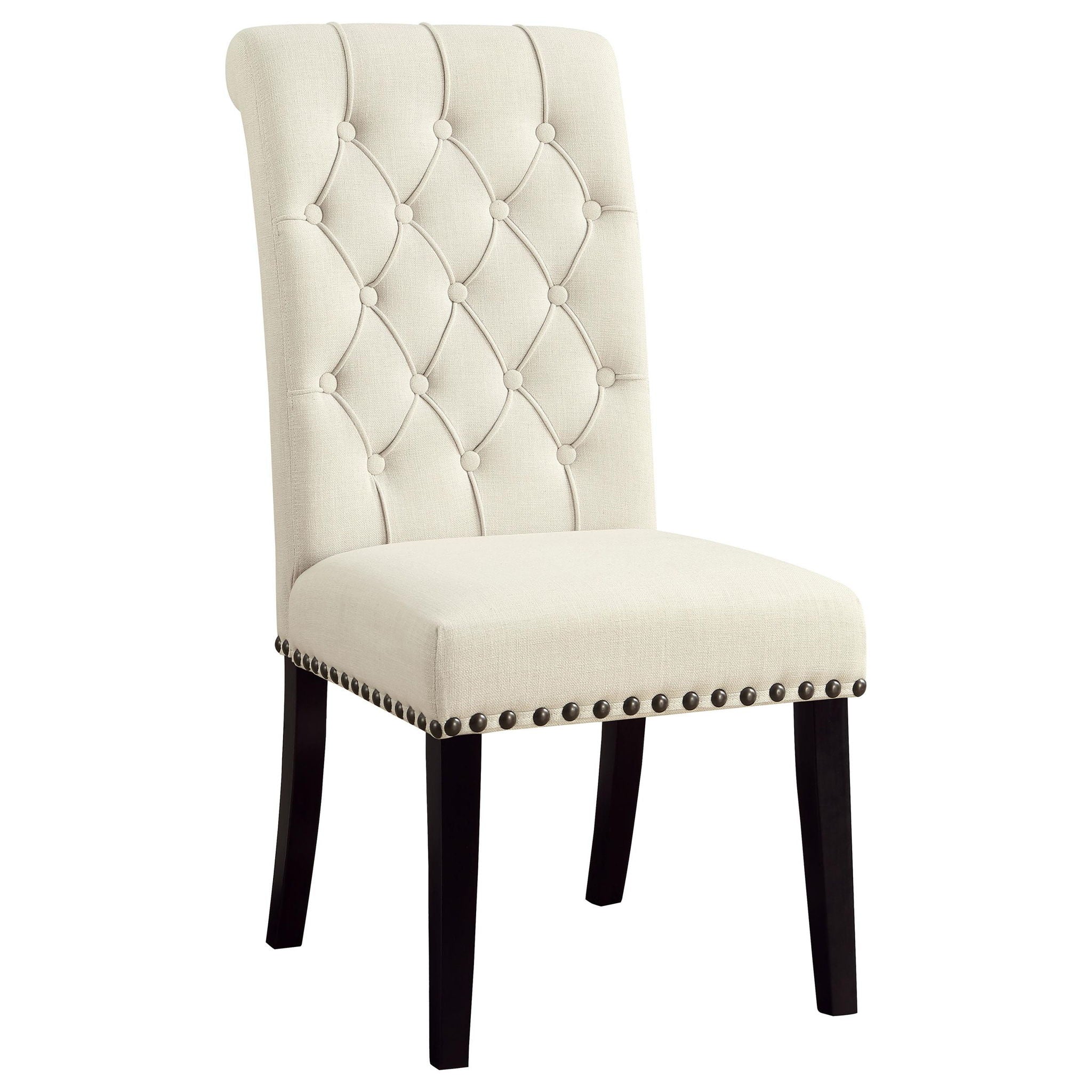 Alana Fabric Upholstered Dining Side Chair Beige (Set of 2) - Atlantic Fine Furniture Melbourne FL