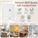 Elegant Multi Functional Storage Cabinet With Slide Rail Drawers, Adjustable Shelves