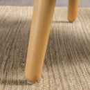 Modern Arm Chair With Tufted Back And Wooden Legs