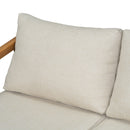 Westin - Outdoor Acacia Wood Loveseat - Teak / Beige