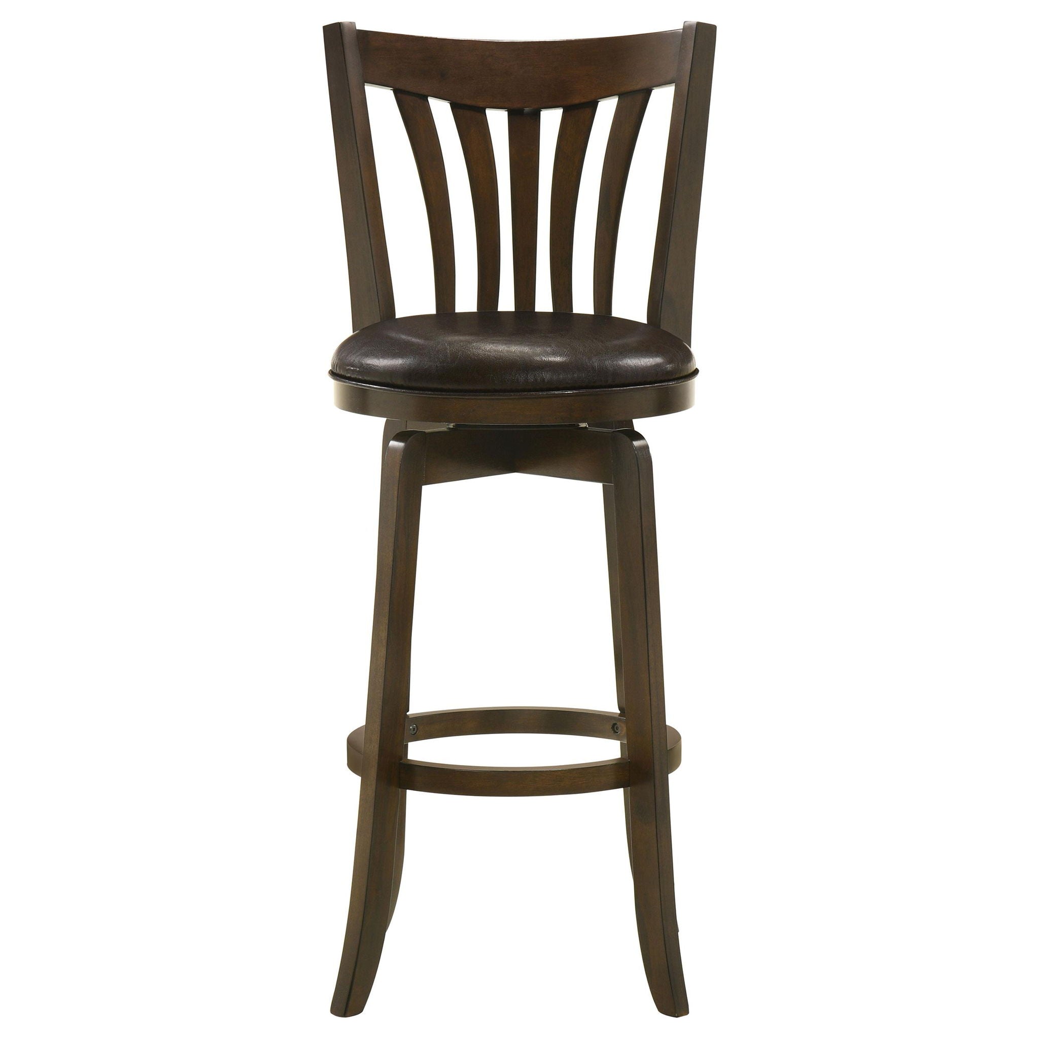 Lambert Wood Pub Height Swivel Bar Chair Dark Cherry - Atlantic Fine Furniture Melbourne FL