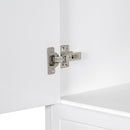 Modern Bathroom Storage Cabinet With Two Laundry Baskets, One Drawer, Adjustable Shelf