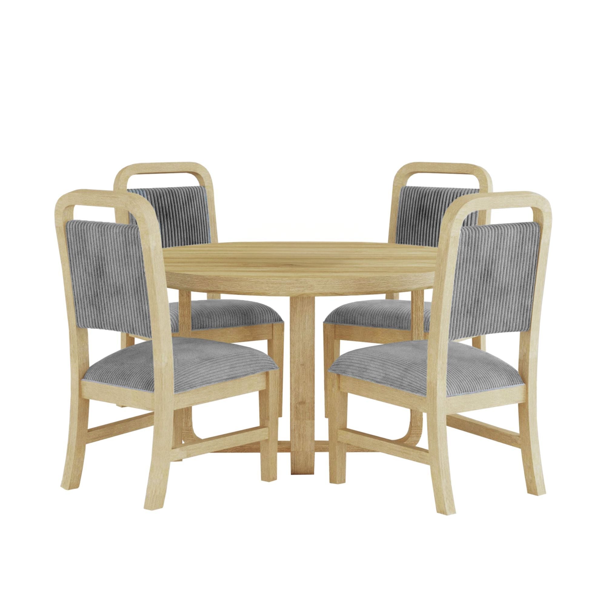 Ridgemont Standard Height Round Dining Set in Black by Elements International