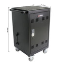 Mobile Charging Cart And Cabinet For Tablets Laptops 30 Device With Combination Lock
