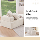 Frame For Oversized Modular U Shaped Sectional, Floor Couch Convertible Compressed Couch Spacious Foam Filled Sofa