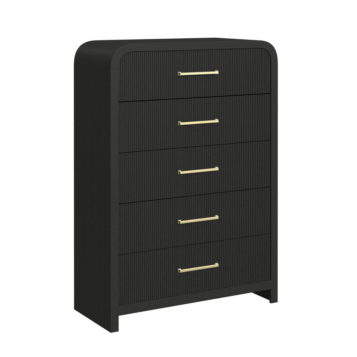 Ridgemont 5-Drawer Chest in Black by Elements International, view 2