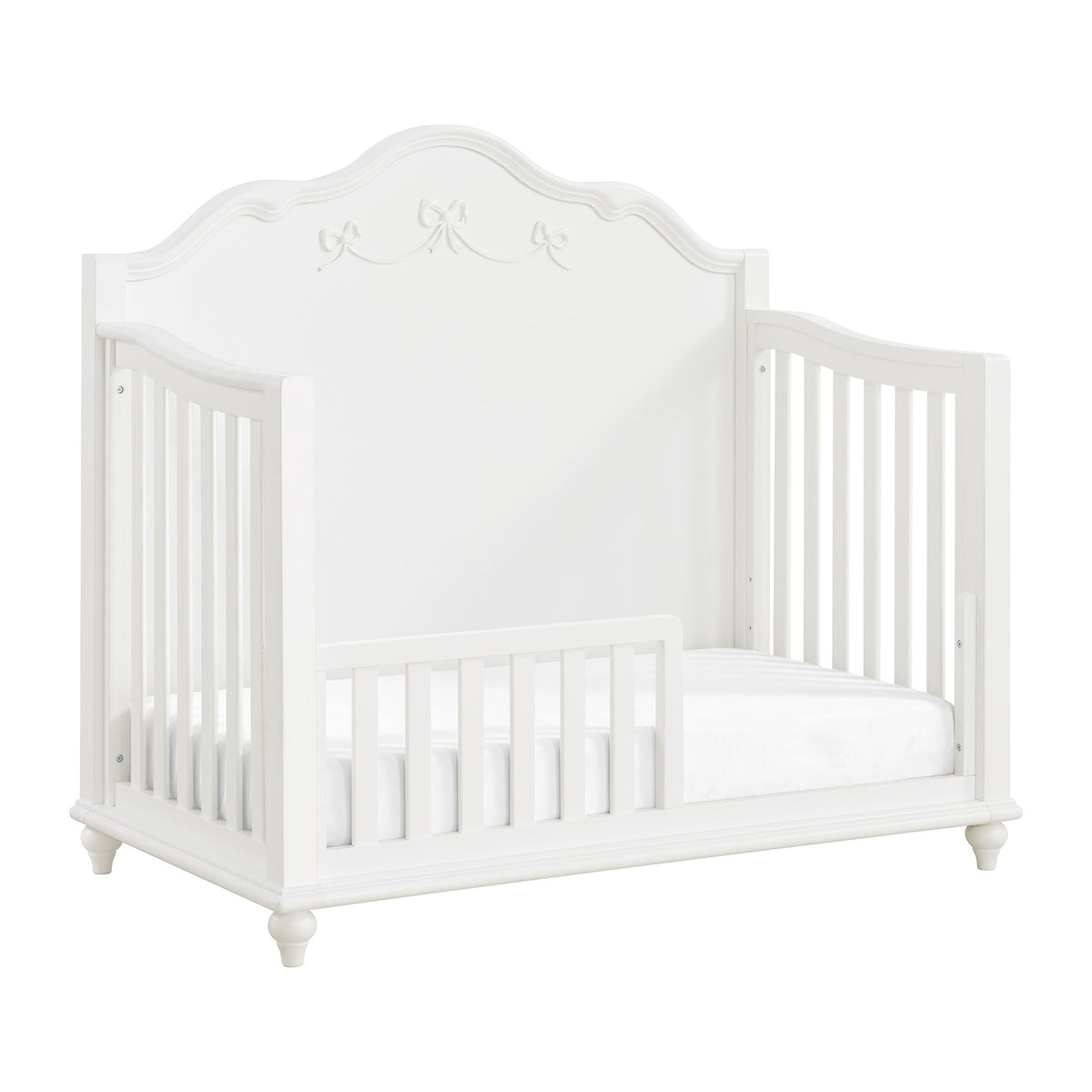 Alana Crib With Guardrails in White by Elements International, view 7