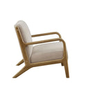 Mid-Century Style Lounge Chair With Upholstered Seat