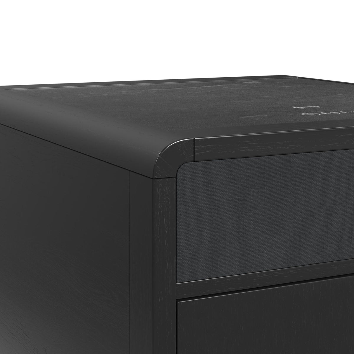 Halo Square Smart End Table in Black by Elements International, view 12