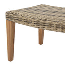 Outdoor Rattan Wicker Ottomans - Gray