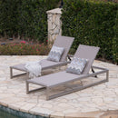 Outdoor Patio Chaise Lounge With 5 Reclining Positions