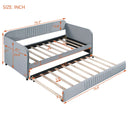 Upholstered Daybed Sofa Bed With Trundle Bed