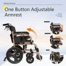 Lightweight Foldable Transport Wheelchair For Adults,Square Tube Design