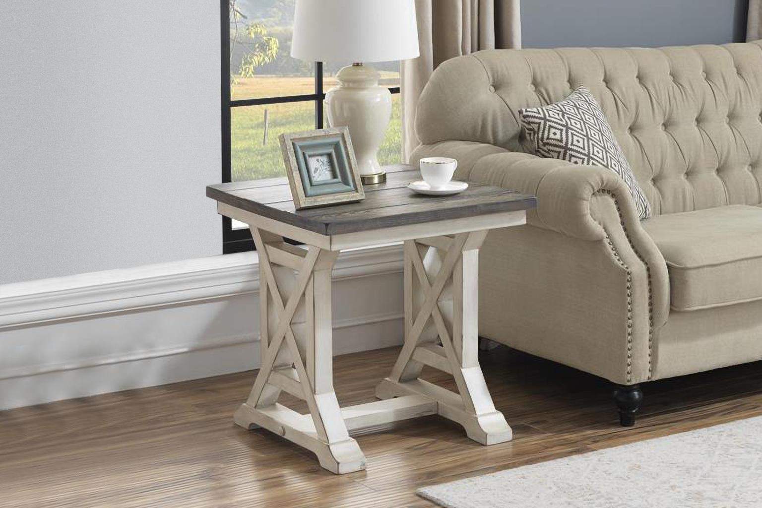 Bar Harbor End Table (Cream)