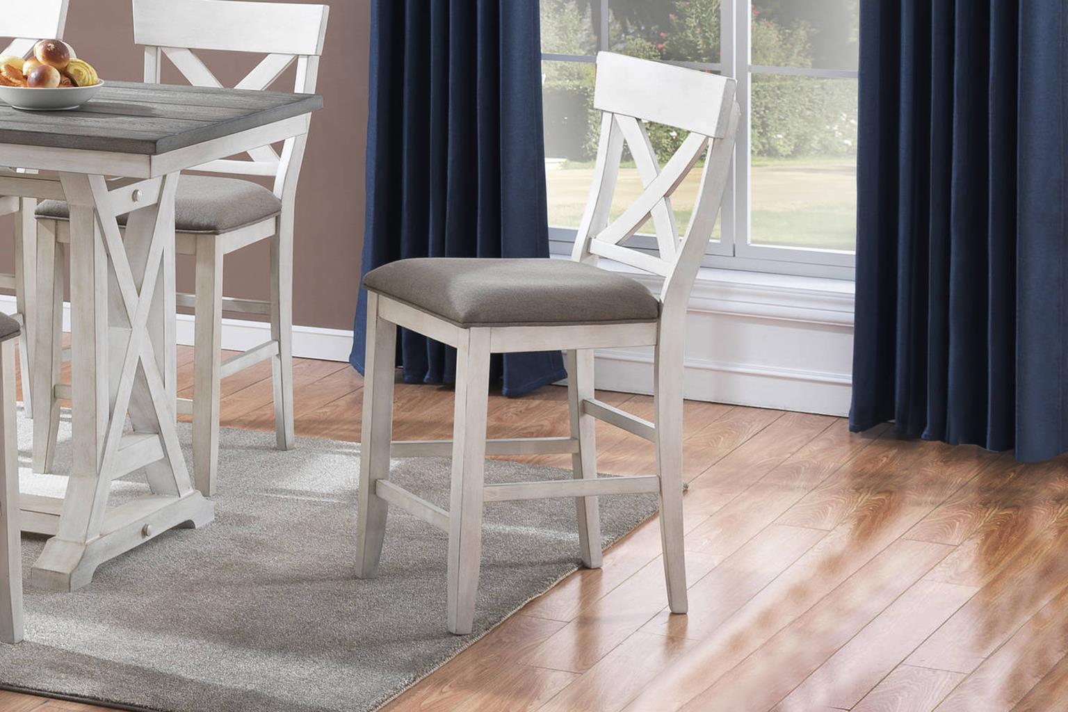 Bar Harbor Counter Height Dining (Cream)
