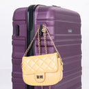 Expandable 3 Piece Luggage Sets Pc Lightweight & Durable Suitcase With Two Hooks, Spinner Wheels, Tsa Lock, (21/25/29) - Dark Purple