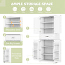 Bathroom Storage Cabinet With Multifunctional Storage Space, Drawer With Slide Rails, Adjustable Shelf
