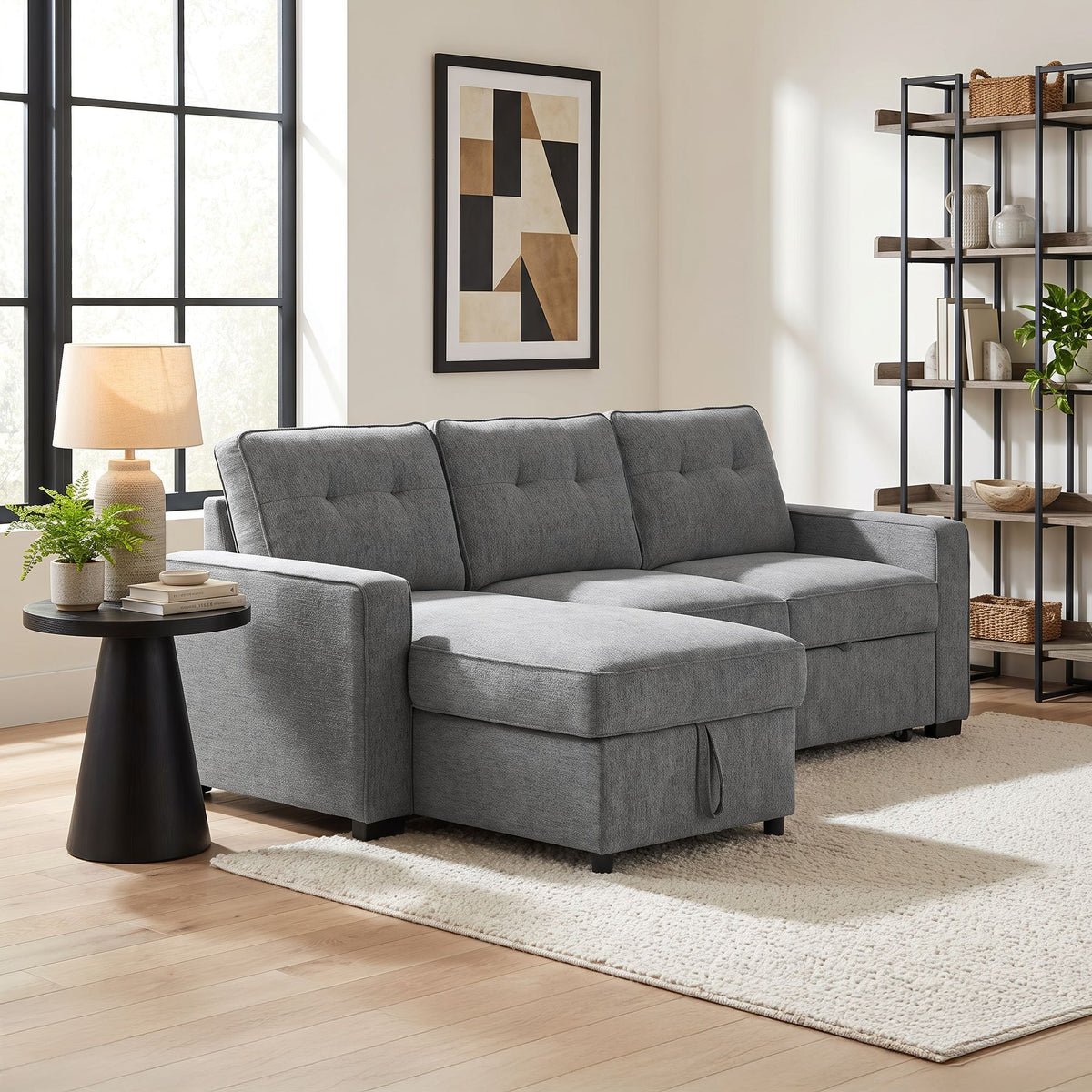 Homer 2 Piece Sectional in Clementine Gray by Elements International, view 9