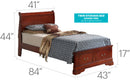 Louis Phillipe - Storage Bed