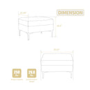 Modular Sectional Sofa Square Storage Ottoman