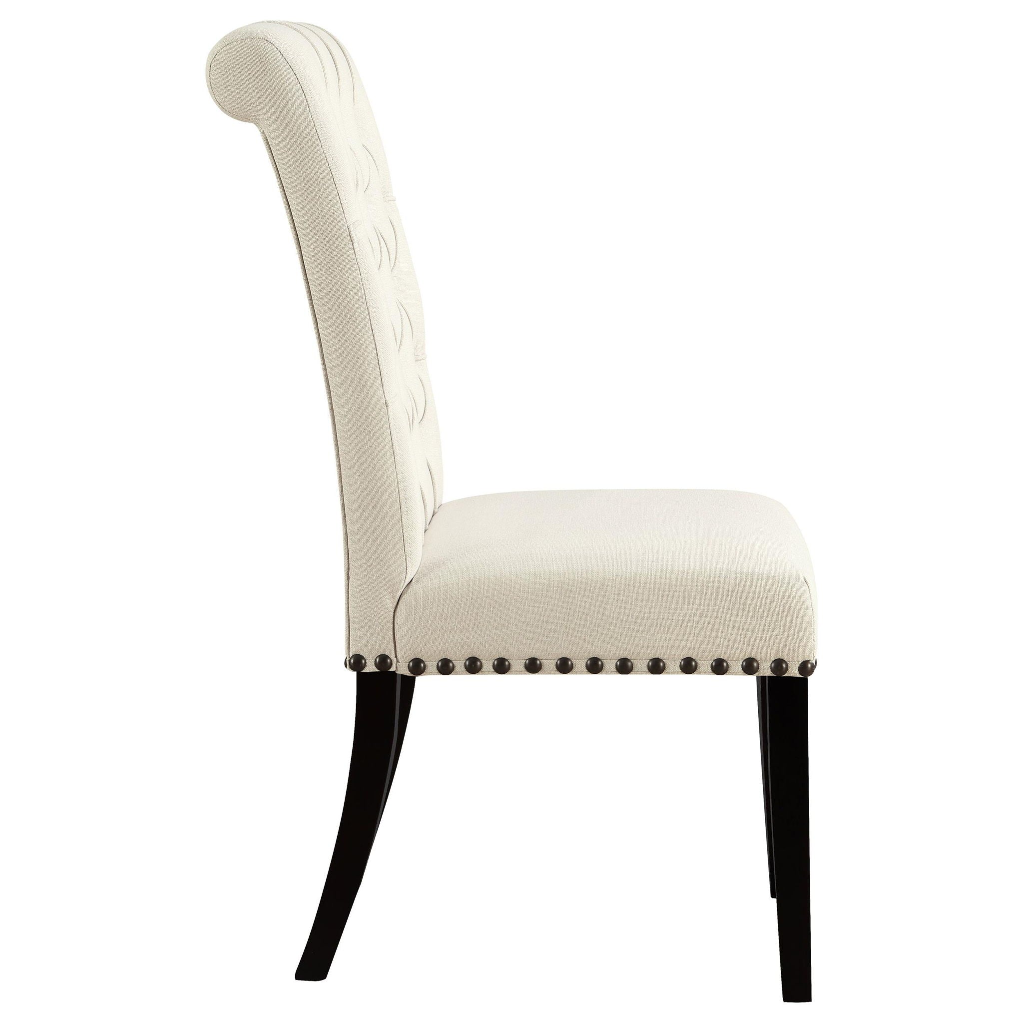 Alana Fabric Upholstered Dining Side Chair Beige (Set of 2) - Atlantic Fine Furniture Melbourne FL