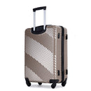 3 Piece Luggage Sets Lightweight Suitcase With Two Hooks, Spinner Wheels,