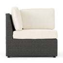 Santa Cruz - Outdoor 8 Piece Sectional Set - Dark Brown