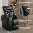 270 Degree Swivel Power Recliner With Tray Table, Phone Holder, Cup Holder, USB Port