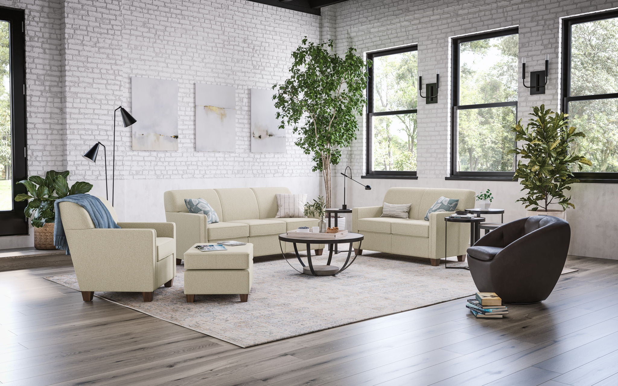 Nora - Fabric Loveseat