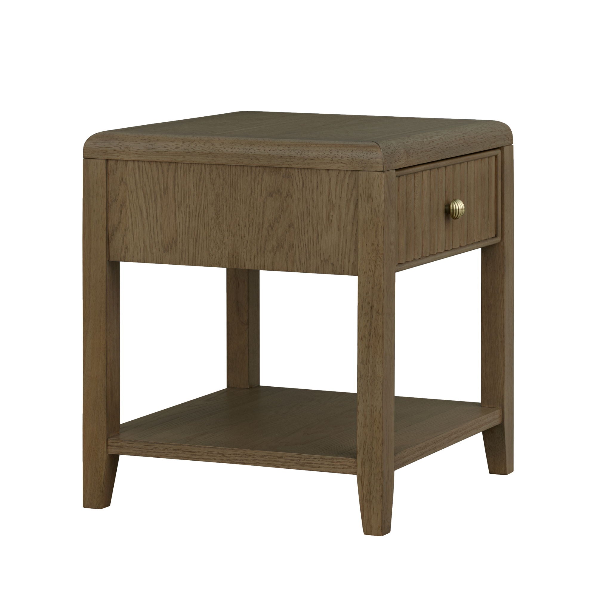 Reed - Chairside Table - Driftwood Oak