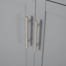 Negley - Contemporary Kitchen Cart With Wheels - Gray