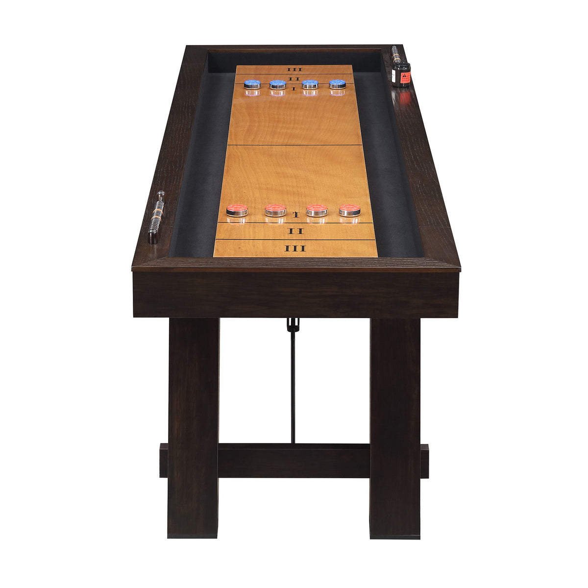 Titus 108" Shuffleboard Table in Brown by Elements International, view 9