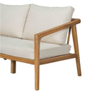 Westin - Outdoor Acacia Wood Loveseat - Teak / Beige