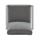Modern Lounge Chair With Rope Accents And Cushions