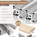 Aluminium Medicine Cabinet Mirror, With 3 Colors LED Light And Defogging Function - Khaki