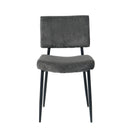 Modern Upholstered Dining Chair With Metal Legs