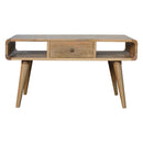 Curved Coffee Table - Oak